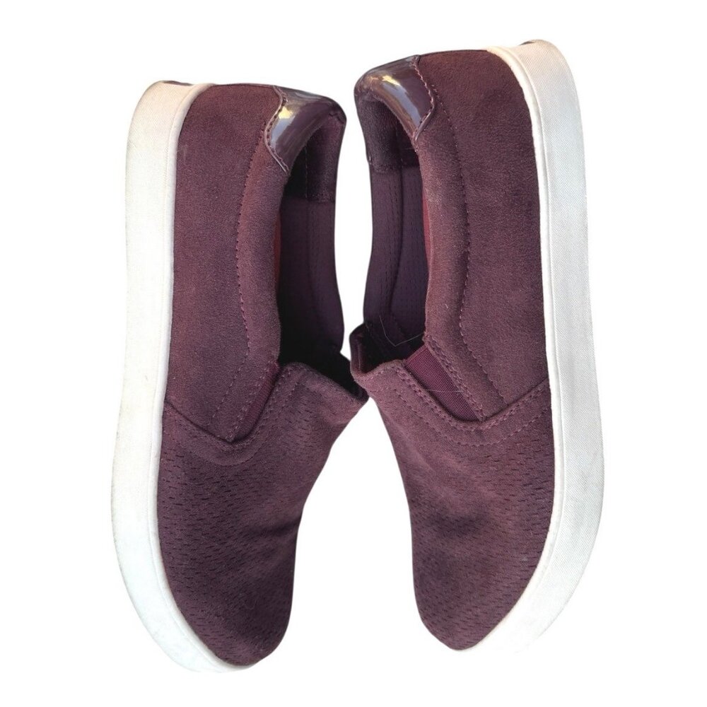 Dr Scholls Madison Burgundy Microsuede Slip On Sneakers Womens 7.5M BeFreeEnergy - Picture 8 of 8
